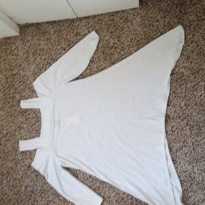 Women's off shoulder asymmetrical top